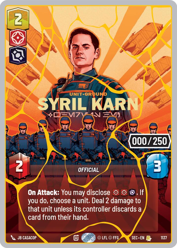 Syril Karn - Where Is He? (1137) (Serialized) (Gold) (1137) [Secrets of Power] - Shop at mousebows