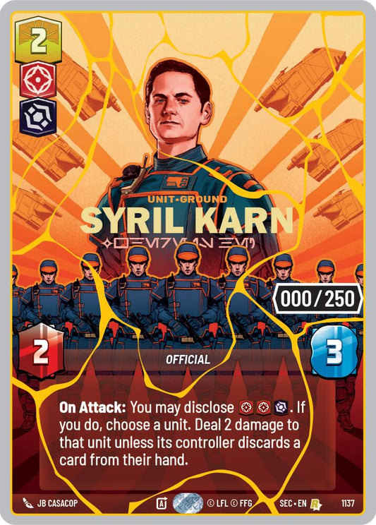 Syril Karn - Where Is He? (1137) (Serialized) (Gold) (1137) [Secrets of Power] - Shop at mousebows
