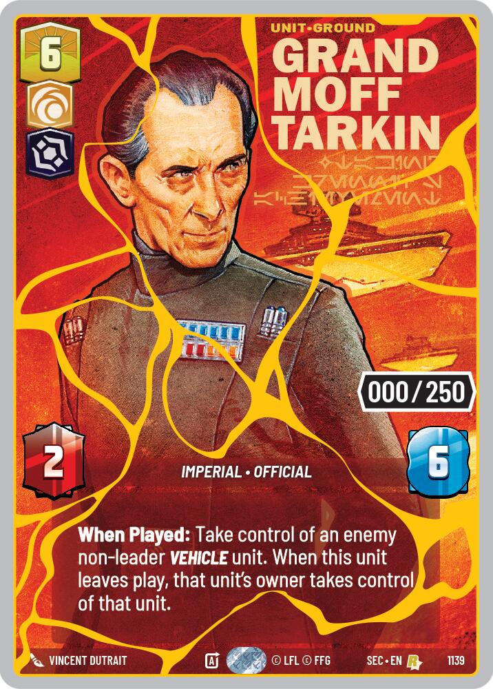 Grand Moff Tarkin - Taking Krennic's Achievement (1139) (Serialized) (Gold) (1139) [Secrets of Power] - Shop at mousebows