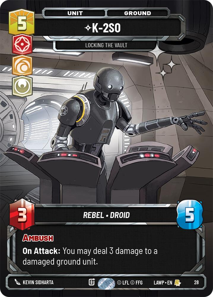 K-2S0 - Locking the Vault (28) (Foil) (28) [A Lawless Time: Weekly Play] - Shop at mousebows