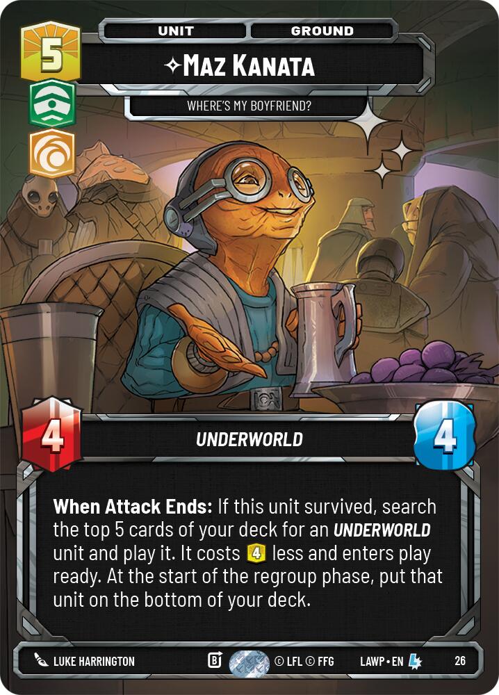 Maz Kanata - Where's My Boyfriend? (26) (Foil) (26) [A Lawless Time: Weekly Play] - Shop at mousebows