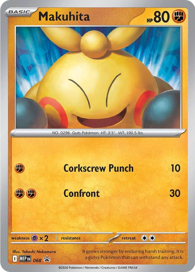 Makuhita (068) (Cosmos Holo) [Mega Evolution Promo] - Shop at mousebows
