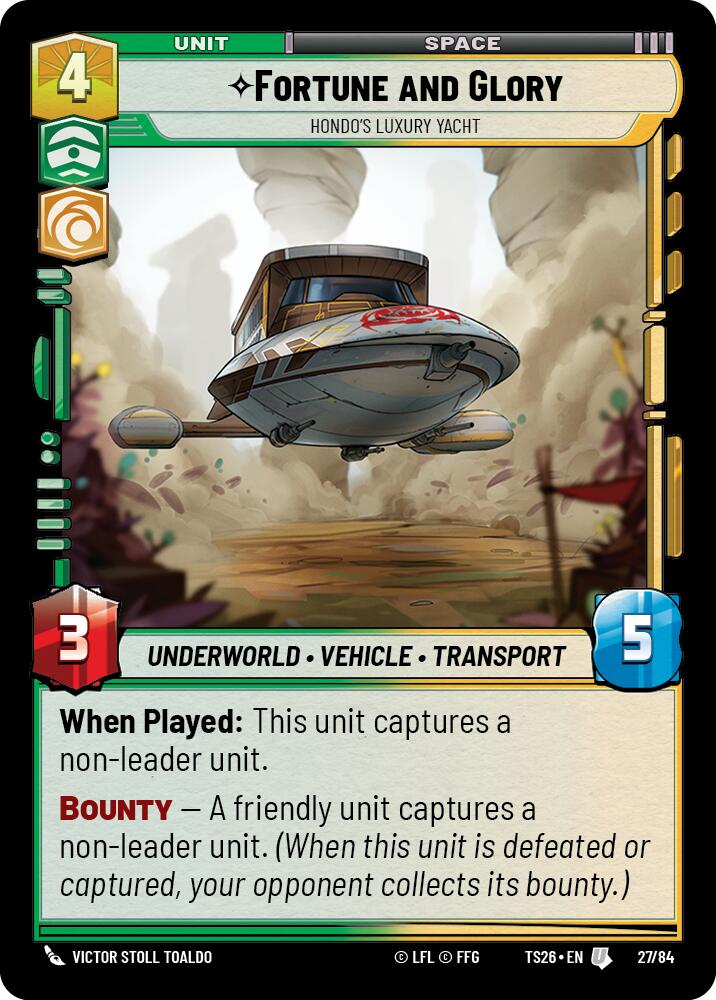 Fortune and Gory - Hondo's Luxury Yacht (27/84) (27/84) [Twin Suns] - Shop at mousebows