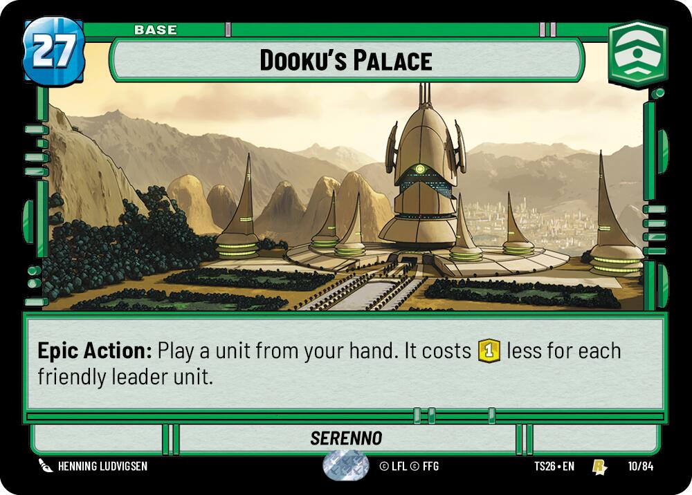 Dooku's Palace (10/84) (10/84) [Twin Suns] - Shop at mousebows