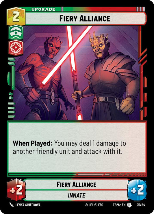 Fiery Alliance (25/84) (25/84) [Twin Suns] - Shop at mousebows