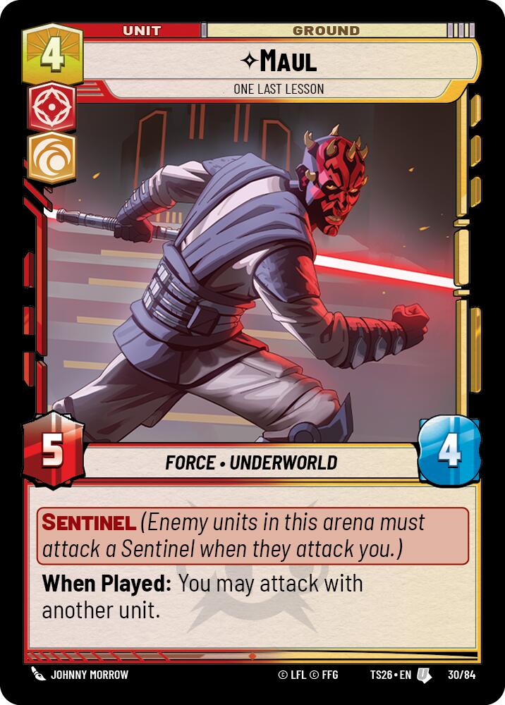 Maul - One Last Lesson (30/84) (30/84) [Twin Suns] - Shop at mousebows