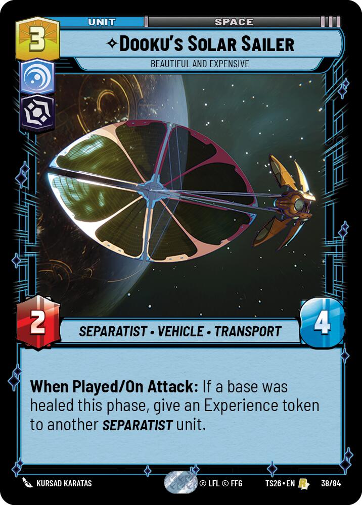 Dooku's Solar Sailer - Beautiful and Expensive (38/84) (38/84) [Twin Suns] - Shop at mousebows