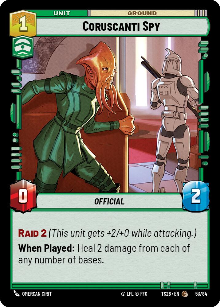 Coruscanti Spy (53/84) (53/84) [Twin Suns] - Shop at mousebows
