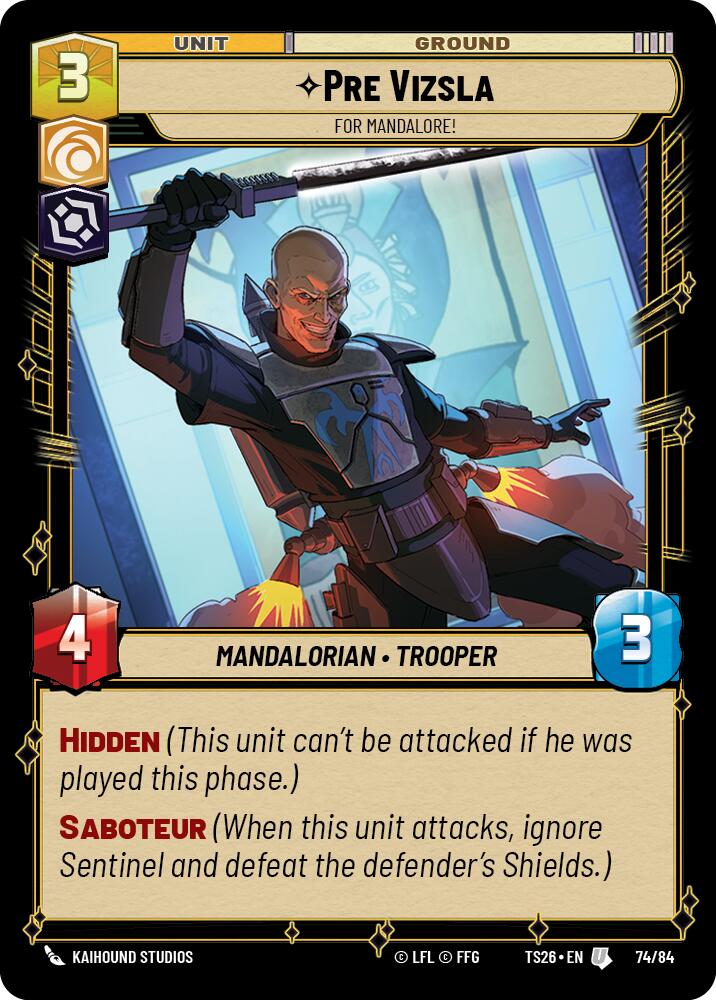 Pre Vizsla - For Mandalore! (74/84) (74/84) [Twin Suns] - Shop at mousebows