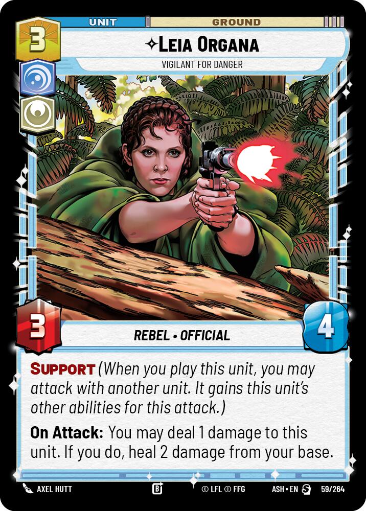 Leia Organa - Vigilant for Danger (59/264) (59/264) [Ashes of the Empire] - Shop at mousebows