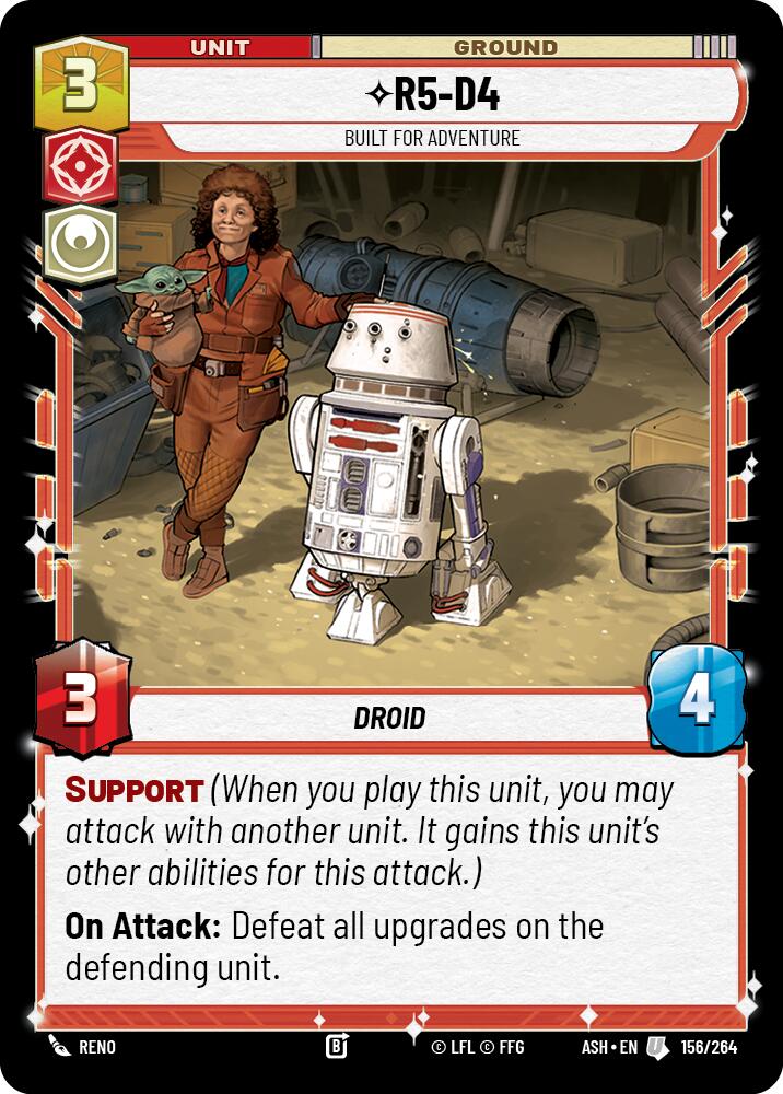 R5-D4 - Built for Adventure (156/264) (156/264) [Ashes of the Empire] - Shop at mousebows