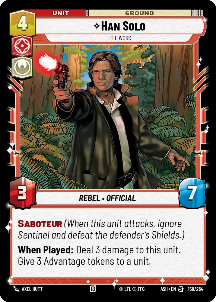 Han Solo - It'll Work (158/264) (158/264) [Ashes of the Empire] - Shop at mousebows