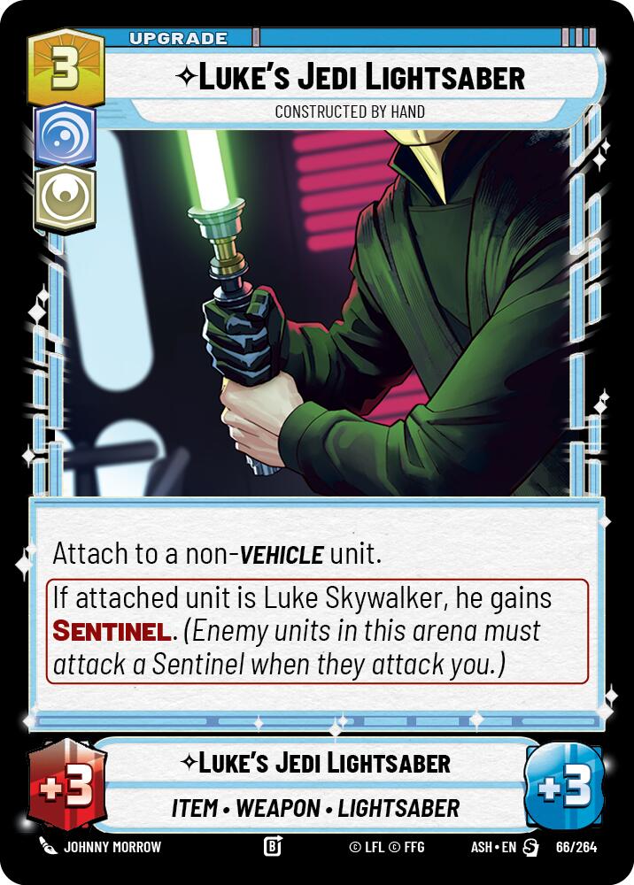 Luke's Jedi Lightsaber - Constructed by Hand (66/264) (66/264) [Ashes of the Empire] - Shop at mousebows