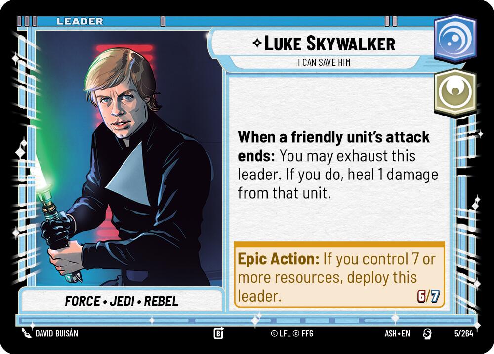 Luke Skywalker - I Can Save Him (5/264) (5/264) [Ashes of the Empire] - Shop at mousebows