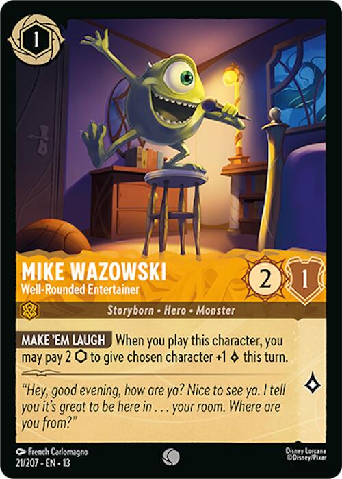 Mike Wazowski - Well-Rounded Entertainer (21/207) [Attack of the Vine!] - Shop at mousebows