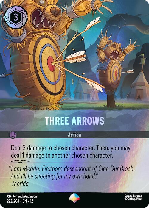 Three Arrows (Epic) (222/204) [Wilds Unknown] - Shop at mousebows
