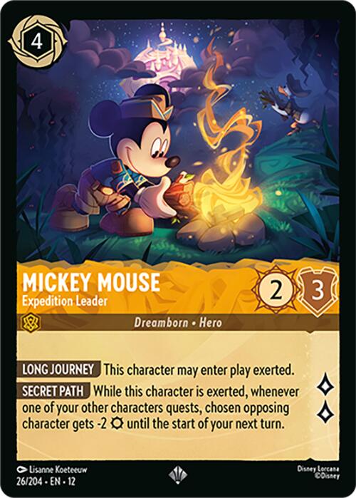 Mickey Mouse - Expedition Leader (26/204) [Wilds Unknown] - Shop at mousebows