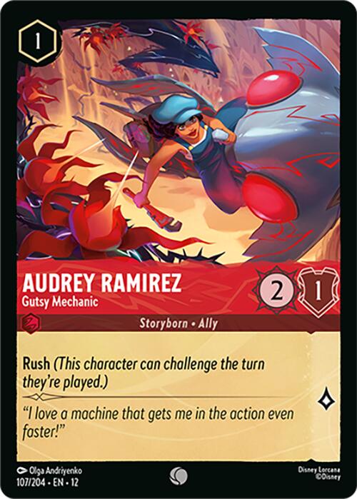 Audrey Ramirez - Gutsy Mechanic (107/204) [Wilds Unknown] - Shop at mousebows