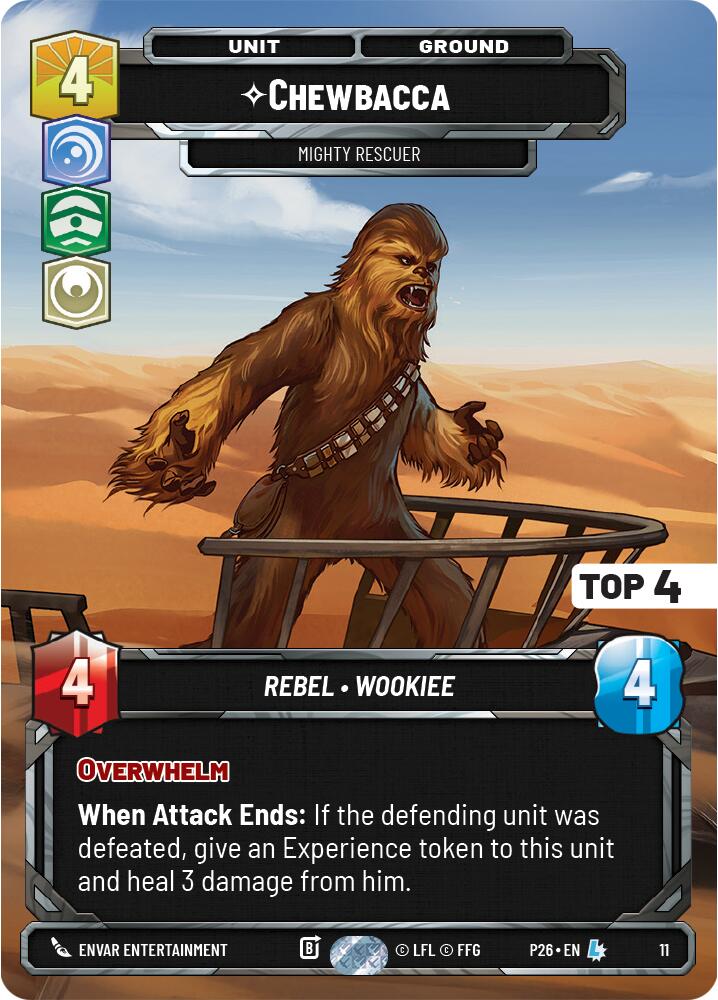 Chewbacca - Mighty Rescuer (11) (Top 4) (11) [Organized Play Promos] - Shop at mousebows