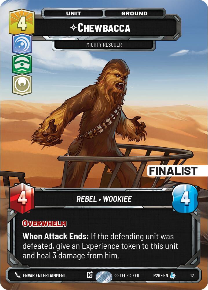 Chewbacca - Mighty Rescuer (12) (Finalist) (12) [Organized Play Promos] - Shop at mousebows