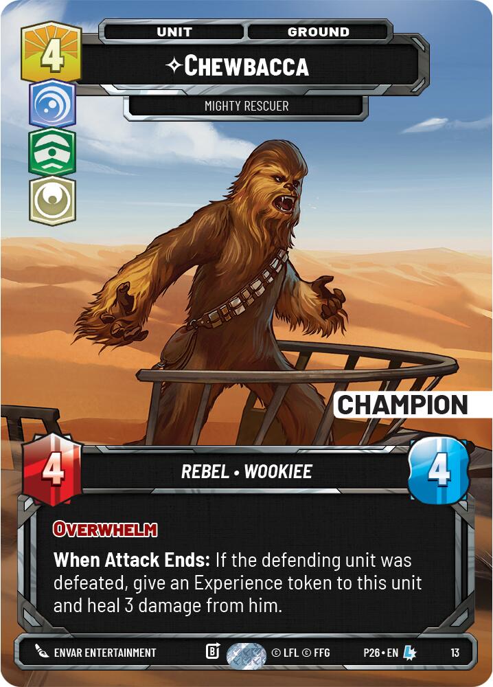 Chewbacca - Mighty Rescuer (13) (Champion) (13) [Organized Play Promos] - Shop at mousebows