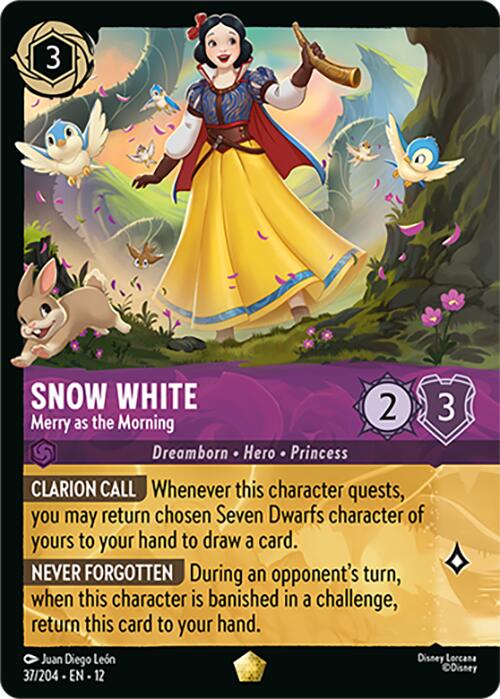 Snow White - Merry as the Morning (Foil) (37/204) [Wilds Unknown] - Shop at mousebows
