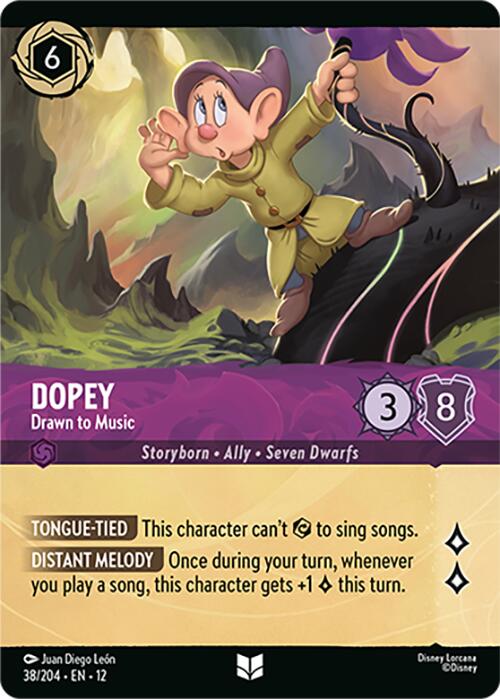 Dopey - Drawn to Music (Foil) (38/204) [Wilds Unknown] - Shop at mousebows