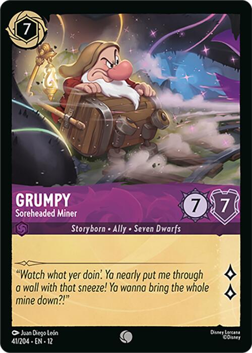 Grumpy - Soreheaded Miner (41/204) [Wilds Unknown] - Shop at mousebows