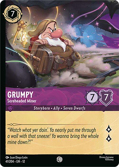 Grumpy - Soreheaded Miner (Foil) (41/204) [Wilds Unknown] - Shop at mousebows
