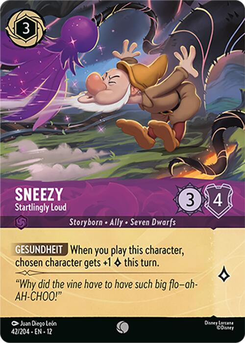 Sneezy - Startlingly Loud (Foil) (42/204) [Wilds Unknown] - Shop at mousebows
