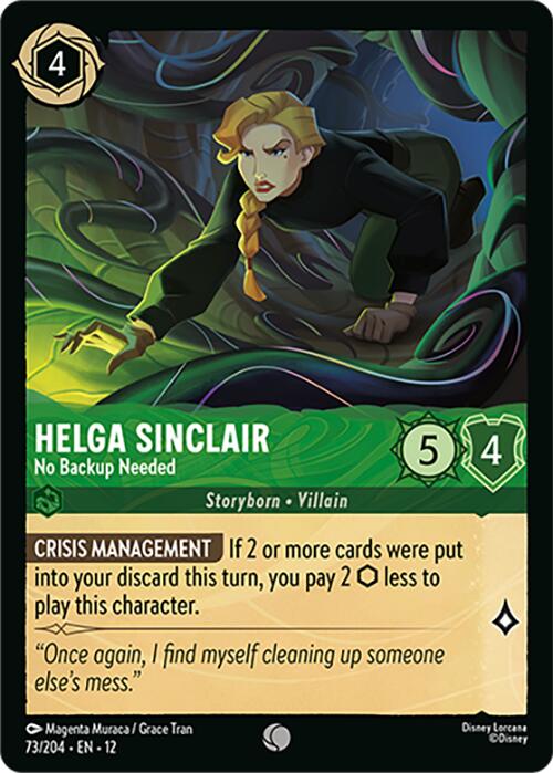 Helga Sinclair - No Backup Needed (73/204) [Wilds Unknown] - Shop at mousebows