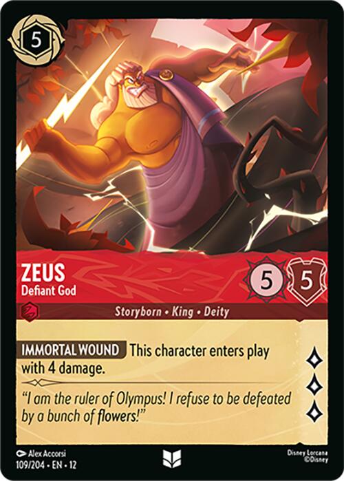 Zeus - Defiant God (109/204) [Wilds Unknown] - Shop at mousebows
