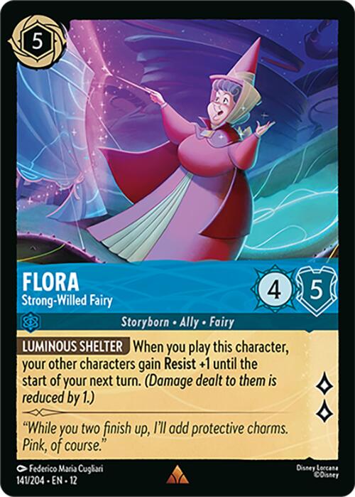 Flora - Strong-Willed Fairy (141/204) [Wilds Unknown] - Shop at mousebows