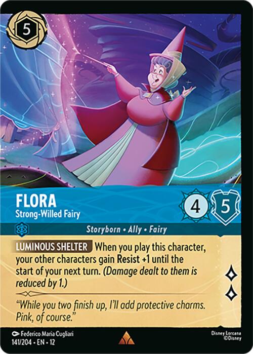 Flora - Strong-Willed Fairy (Foil) (141/204) [Wilds Unknown] - Shop at mousebows