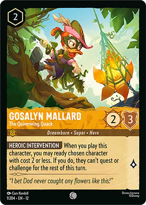 Gosalyn Mallard - The Quiverwing Quack (1/204) [Wilds Unknown] - Shop at mousebows