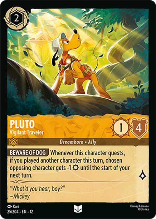 Pluto - Vigilant Traveler (25/204) [Wilds Unknown] - Shop at mousebows