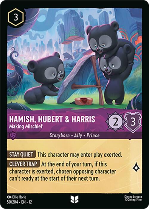 Hamish, Hubert & Harris - Making Mischief (50/204) [Wilds Unknown] - Shop at mousebows