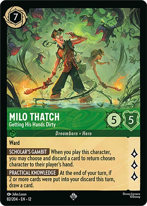Milo Thatch - Getting His Hands Dirty (82/204) [Wilds Unknown] - Shop at mousebows