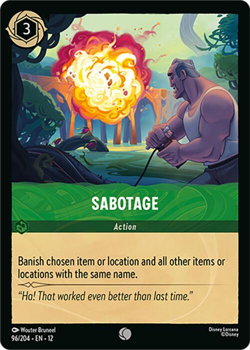 Sabotage (96/204) [Wilds Unknown] - Shop at mousebows