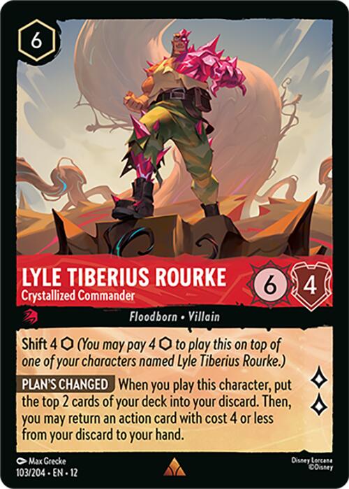 Lyle Tiberius Rourke - Crystallized Commander (103/204) [Wilds Unknown] - Shop at mousebows