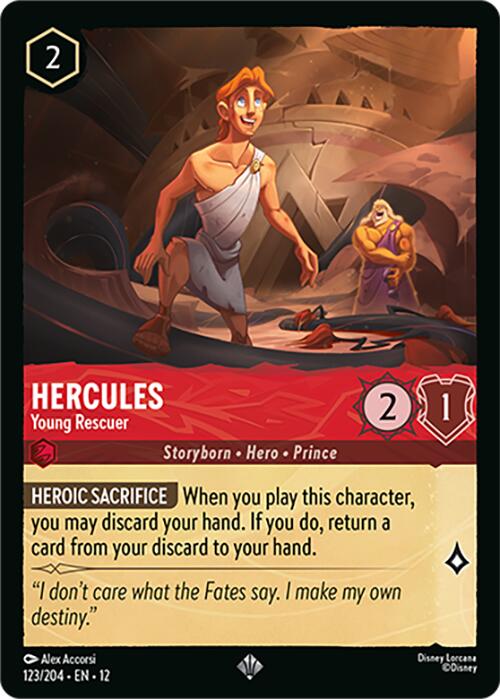 Hercules - Young Rescuer (123/204) [Wilds Unknown] - Shop at mousebows