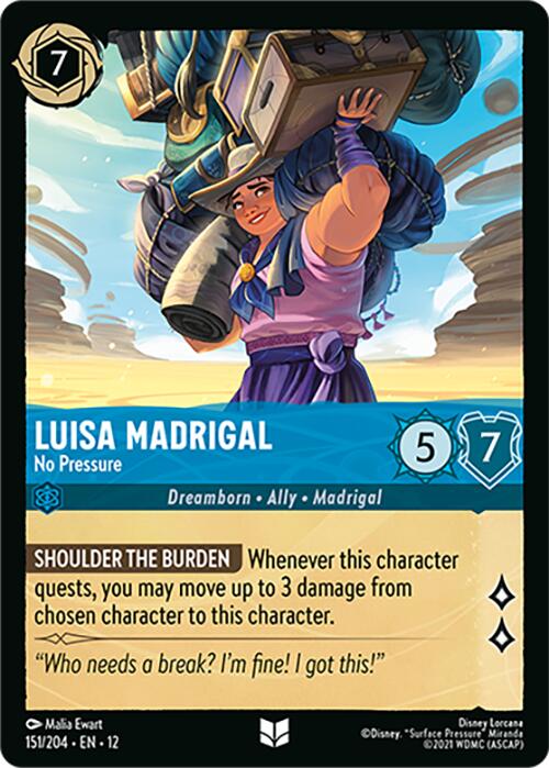Luisa Madrigal - No Pressure (151/204) [Wilds Unknown] - Shop at mousebows