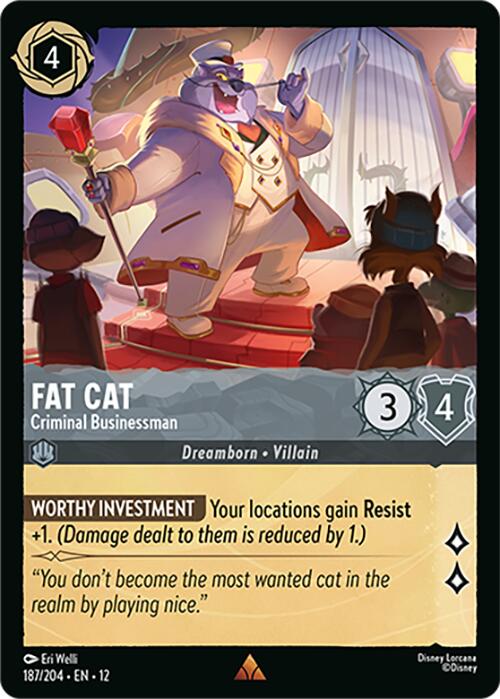Fat Cat - Criminal Businessman (187/204) [Wilds Unknown] - Shop at mousebows