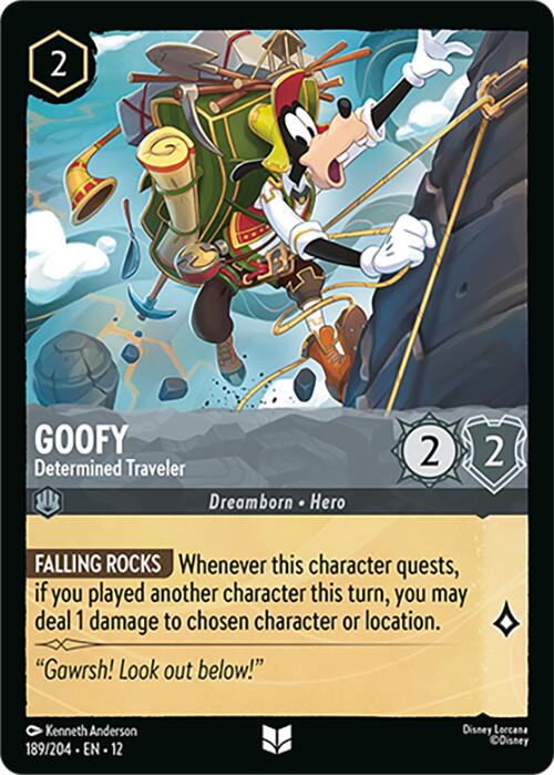 Goofy - Determined Traveler (189/204) [Wilds Unknown] - Shop at mousebows