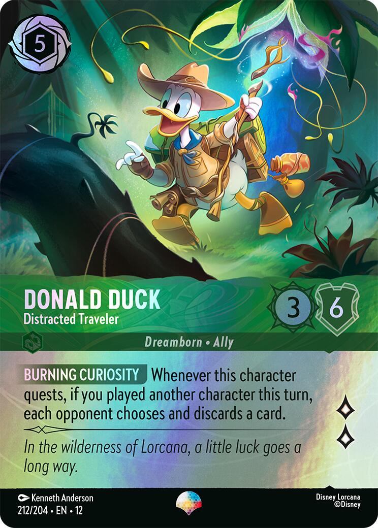 Donald Duck - Distracted Traveler (Epic) (212/204) [Wilds Unknown] - Shop at mousebows