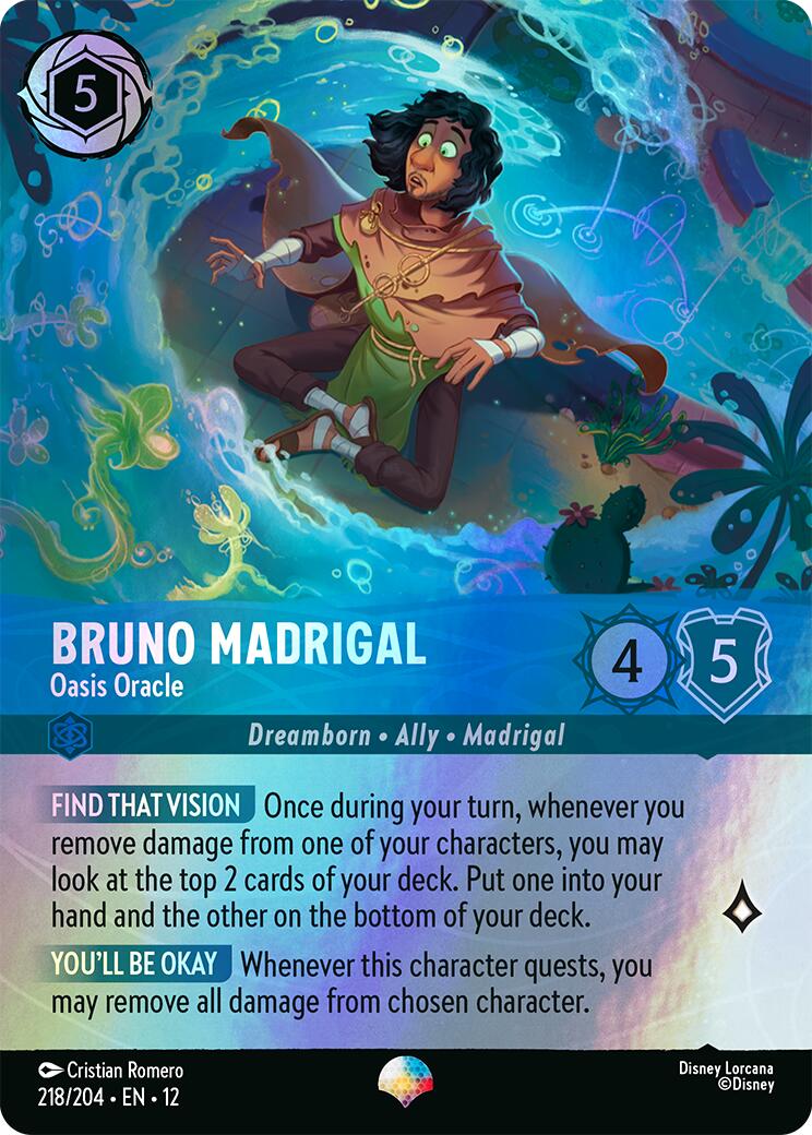 Bruno Madrigal - Oasis Oracle (Epic) (218/204) [Wilds Unknown] - Shop at mousebows
