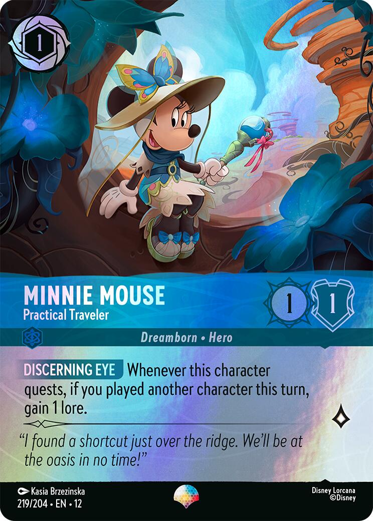 Minnie Mouse - Practical Traveler (Epic) (219/204) [Wilds Unknown] - Shop at mousebows