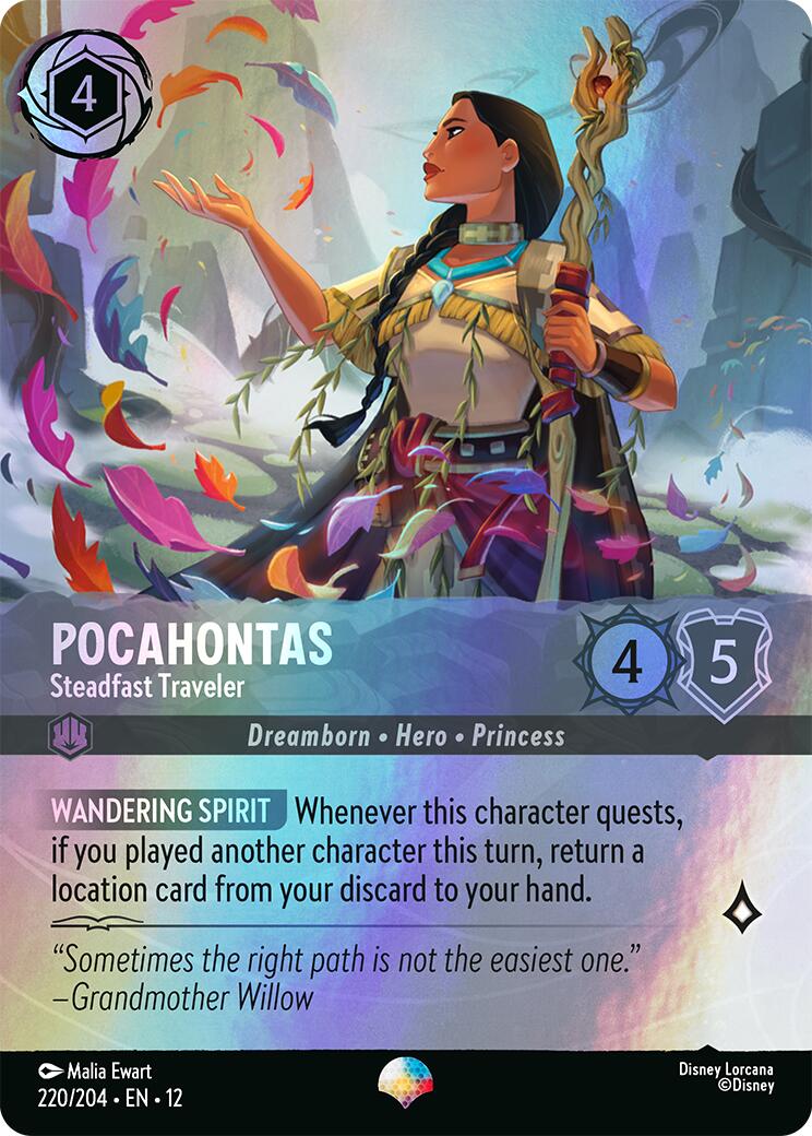 Pocahontas - Steadfast Traveler (Epic) (220/204) [Wilds Unknown] - Shop at mousebows