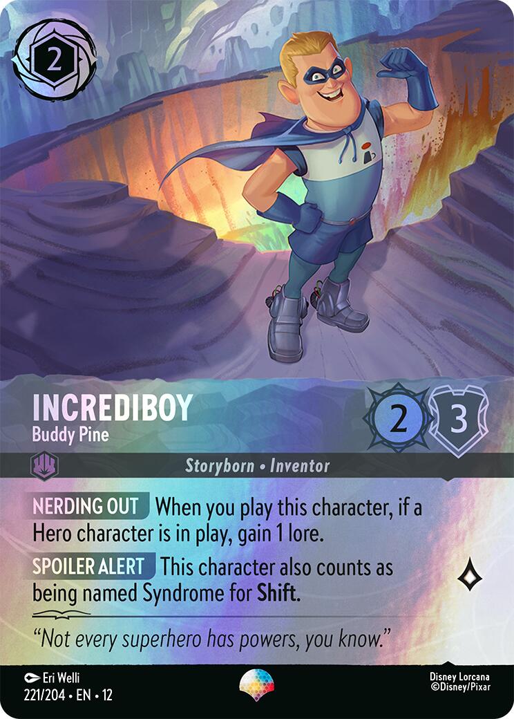 Incrediboy - Buddy Pine (Epic) (221/204) [Wilds Unknown] - Shop at mousebows
