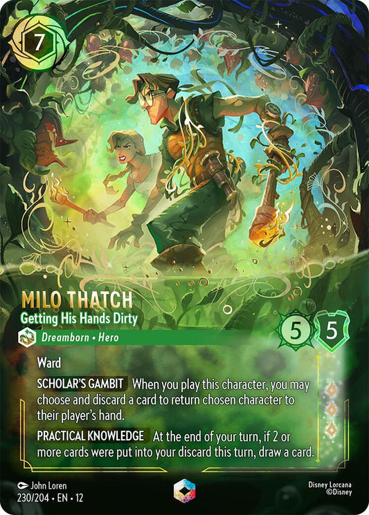 Milo Thatch - Getting His Hands Dirty (Enchanted) (230/204) [Wilds Unknown] - Shop at mousebows